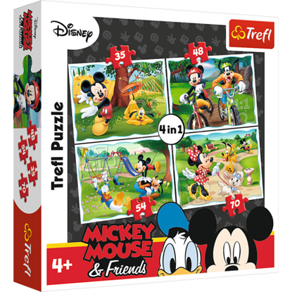Image de Trefl Puzzle 4 en 1 Mickey Mouse & Friends 34261