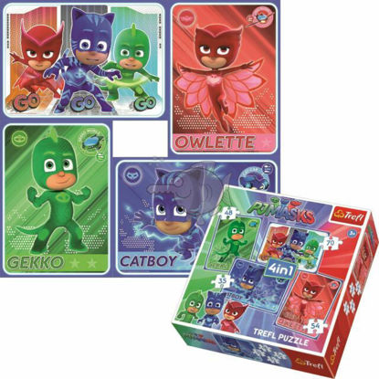 Image de Trefl Puzzle 4 en 1 PJ MASK 34291