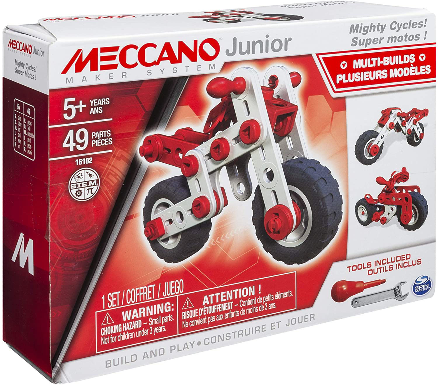 Magasin de jouets en ligne - Livraison sur toute la Tunisie -  ABRACADABRA-Achetez SUPER MOTOS Meccano Junior chez ABRACADABRA à 69,000 DT