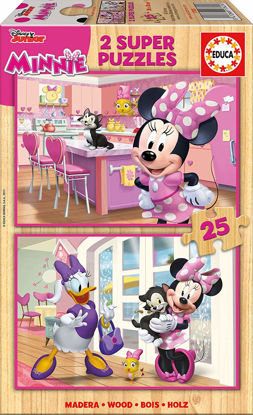 Image de PUZZLE BOIS 2*25 MINNIE 17625