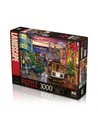 Image de puzzle 3000 pcs coucher de soleil à San Francisco KS.