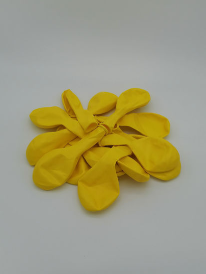 Image de BALLON BAUDRUCHE JAUNE (15 pcs)