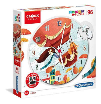 Image de clementoni pendule puzzle horloge Ballon 30 cm junior 96 pièces