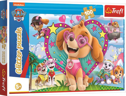 Image de PUZZLE 100 GLITTER PAW PATROL 14818