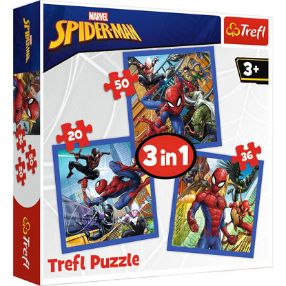 Image de PUZZLE 3EN1 SPIDERMAN34841