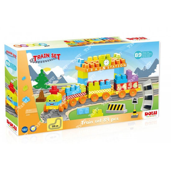 Image de COFFRET LEGO AVEC TRAIN 89PCS