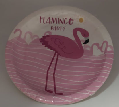 Image de ASSIETTE ANNIVERSAIRE  FLAMANT ROSE