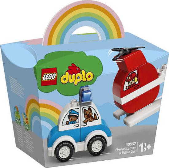Image de L'hélicoptère des pompiers & la voiture de police 10957