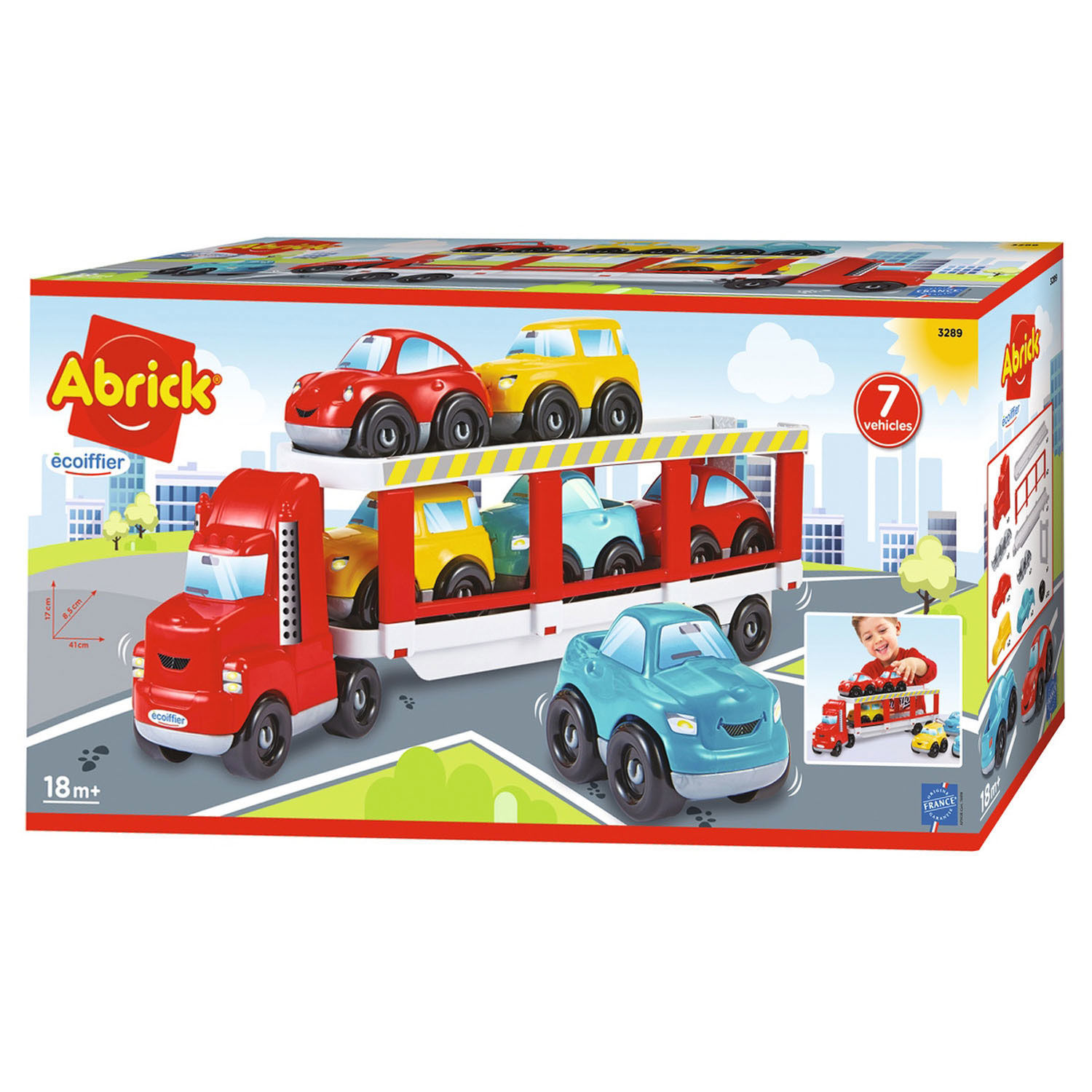 Magasin de jouets en ligne - Livraison sur toute la Tunisie -  ABRACADABRA-Achetez CAMION PORTE VEHICULE 3289 chez ABRACADABRA à 90,000 DT