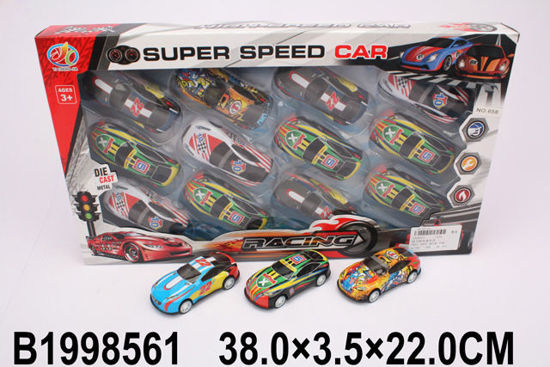 Image de VOITURE EN MÉTAL À TIRER 12PCS