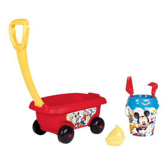 Image de Smoby Chariot enfant seau garni Mickey