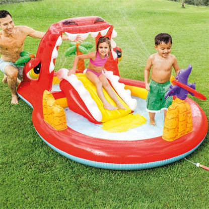 Image de Air de jeux gonflable avec piscine 196x170x107cm