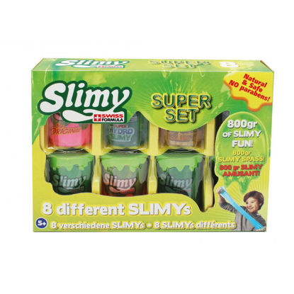 Image de COFFRET SLIMY SUPER SET 8 POTS 800GR 8 COULEURS