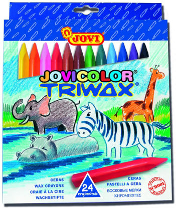 Image de JOVI 24 CRAYONS TRIWAX973/24