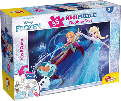 Image de Puzzle 2 en 1 Double Face  maxi 35 pièces La Reine des neiges