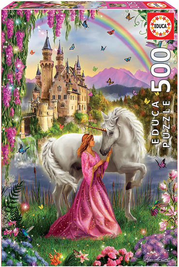 Image de Educa 17985 Puzzle Fée et Licorne 500 pièces