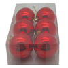 Image de 6 boules décoratives rouge