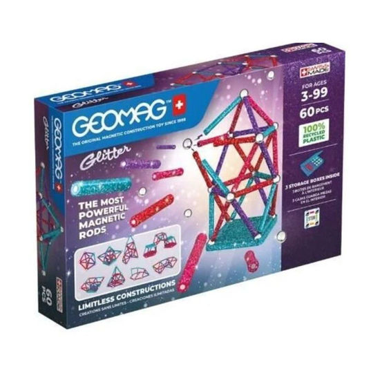 Image de GEOMAG GLITTER RECYCLED 60 PCS