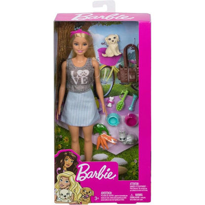Image de Barbie coffret poupée et ses animaux