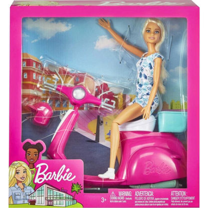 Image de Barbie avec scooter