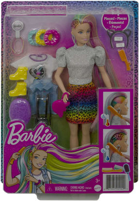 Poupée Barbie Fashionistas : Poupée noire avec robe colorée Mattel en  multicolore