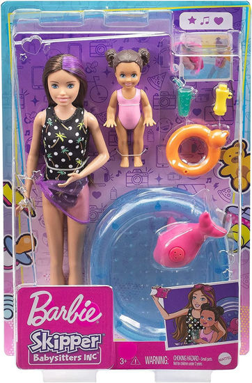 Image de Coffret barbie skipper baby-sitter avec piscine