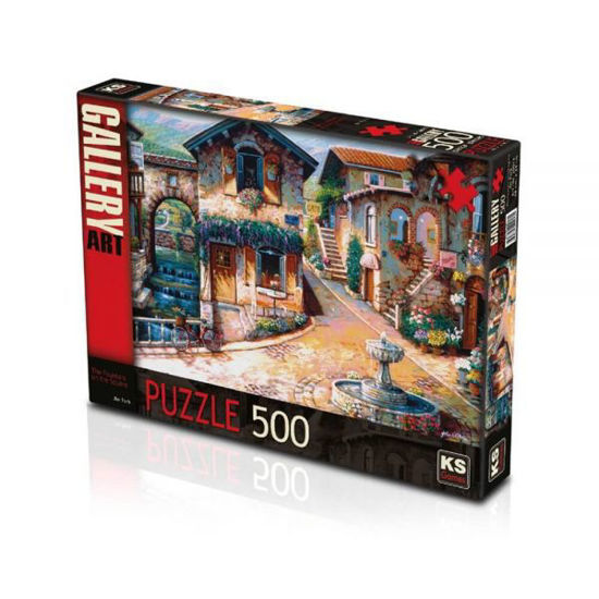 Image de PUZZLE 500 PCS THE FOUNTAIN ON THE SQUARE