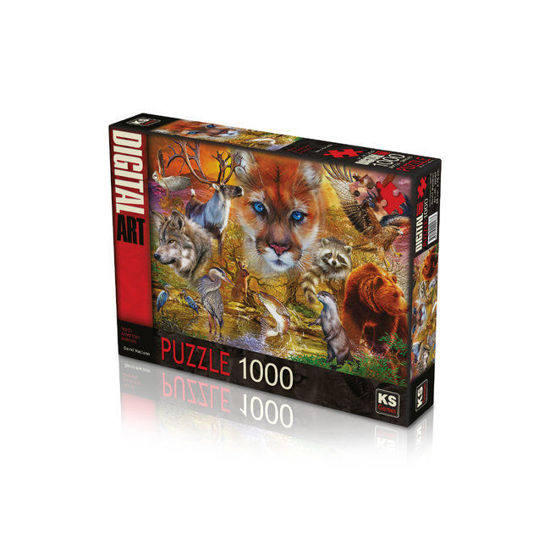 Image de puzzle 1000 pcs  north americain animals