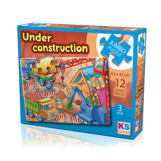 Image de JUMBO PUZZLE 12 PCS UNDER CONSTRUCTION (63 x 43 cm)