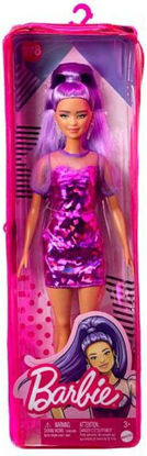 Image de Poupée Barbie Fashionistas - robe violette irisée