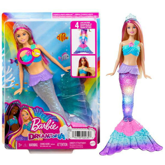 Image de Poupée Barbie Dreamtopia Sirène Lumières Scintillantes