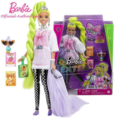 Poupée Barbie Extra avec robe fleurie et son lapin de compagnie, Barbie