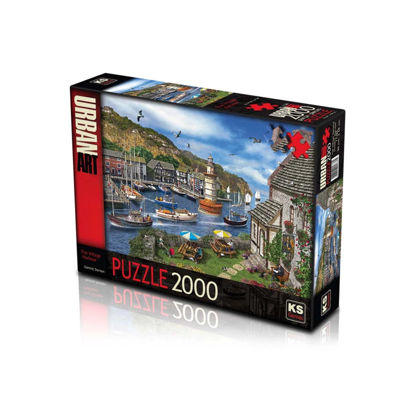 Image de 2000-Piece Village Harbour Puzzle