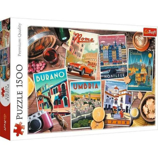 Image de Puzzles 1500 Traveling around the Europe  26199