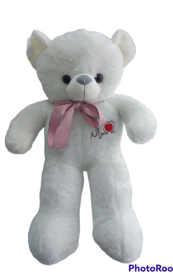 Image de Peluche  Tatouage Coeur blanc 70cm