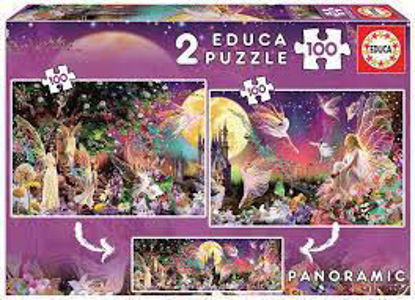 Image de PUZZLE 2*100 TRIPTIQUES DES FEES 19291