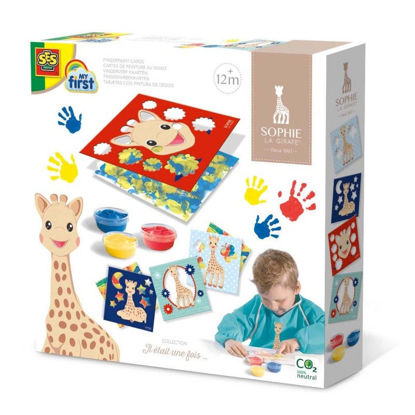 Image de Sophie la girafe - Cartes à peindre au doigt