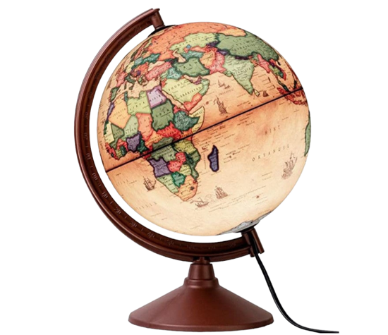 Image de Antique Globe 30 cm lumineux