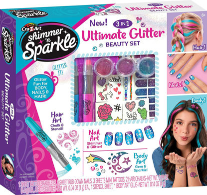 Image de Shimmer 'n Sparkle -  3 in 1 Ultimate Glitter Beauty Set