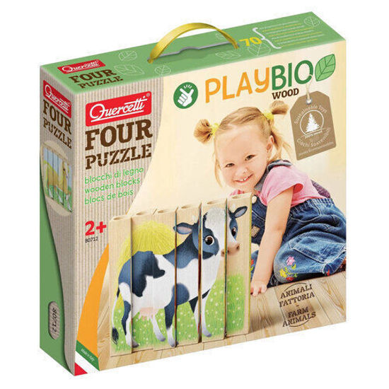 Image de Quercetti Play Bio Four Puzzle Farm Animals