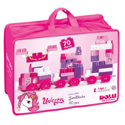 Image de Dolu Unicorn Bag Méga Block 70 pièces