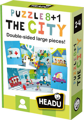 Image de Headu Puzzle 8+1 City, IT20515, Multicolore