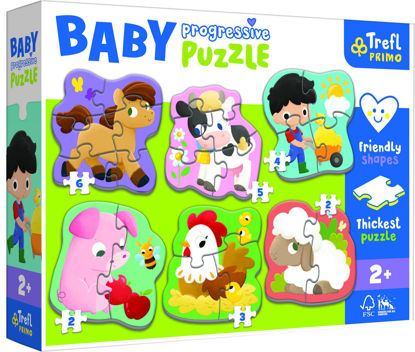 Image de Puzzles Baby Progressive Farm 44000