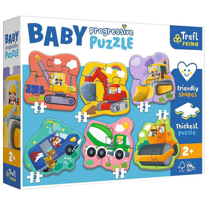 Image de Puzzles Baby Progressive Vehicles 44004