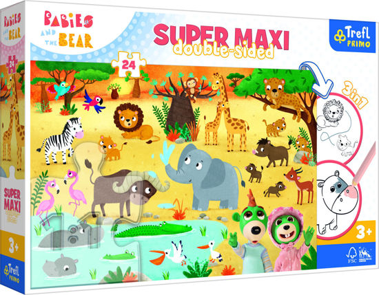 Image de Puzzles 24 SUPER MAXI Babies ON SAFARI41009