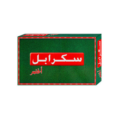Image de jeu de scrabble arabe carton vert
