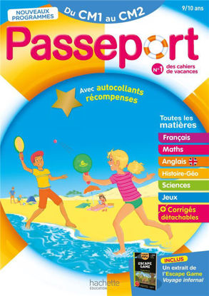 Image de PASSEPORT - DU CM1 AU CM2 9/10 ANS - CAHIER DE VACANCES 2023