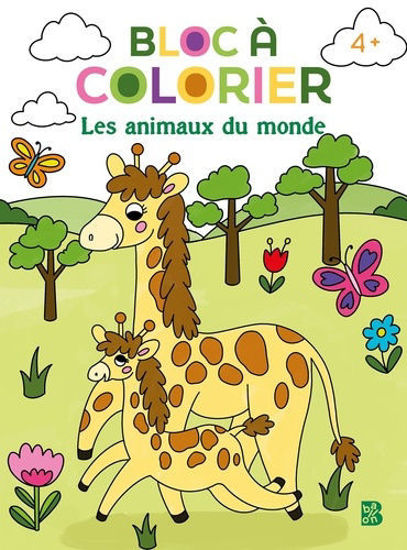 Image de BLOC A COLORIER  - LES ANIMAUX DU MONDE