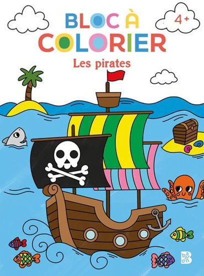Image de BLOC A COLORIER  - LES PIRATES