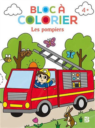 Image de BLOC A COLORIER  - LES POMPIERS